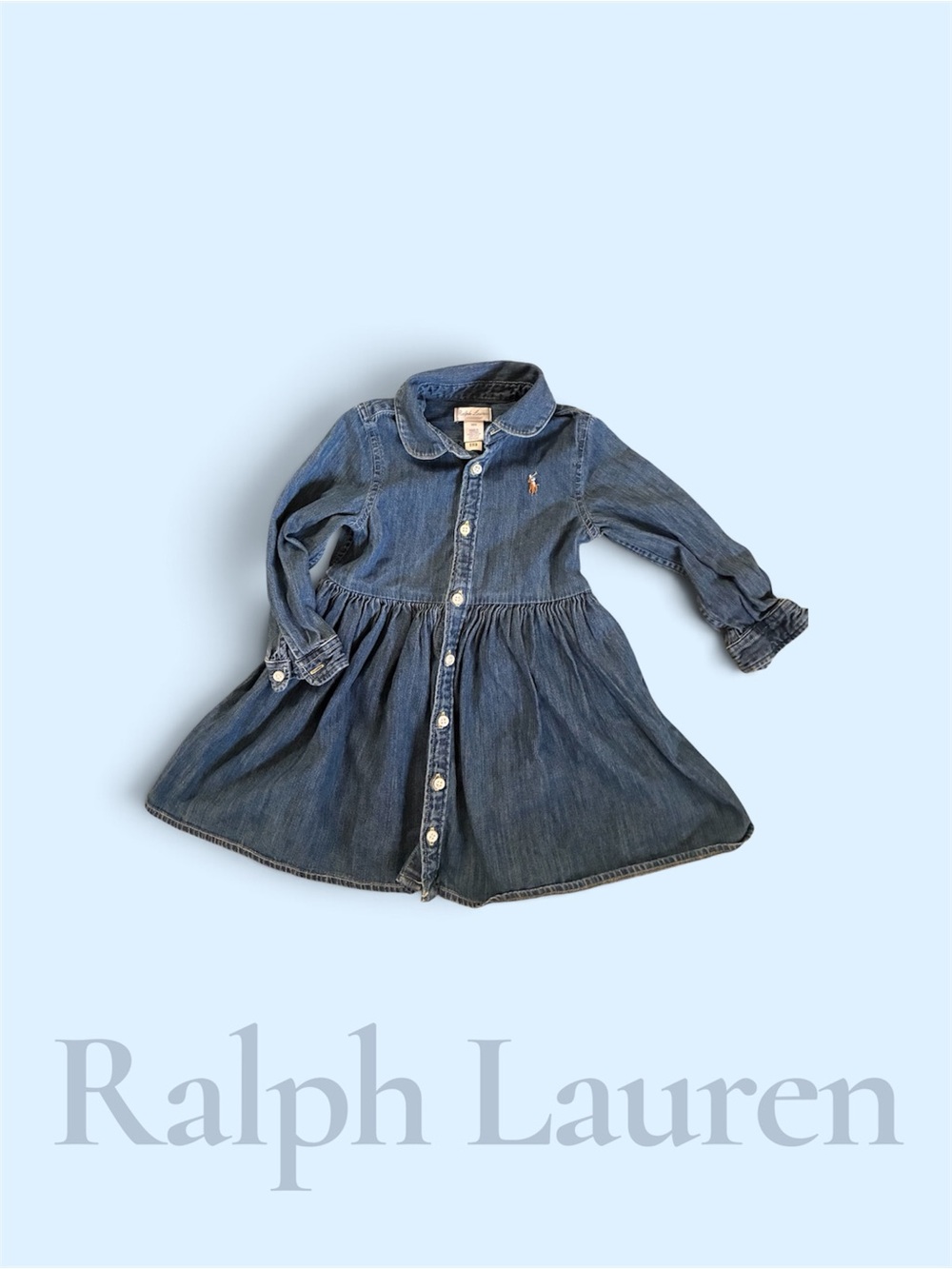 😎 Baby Girl Ralph Lauren Denim Dress